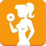 fitness with dumbbells android application logo